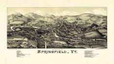 Springfield 1886c Bird's Eye View 17x29, Springfield 1886c Bird's Eye View